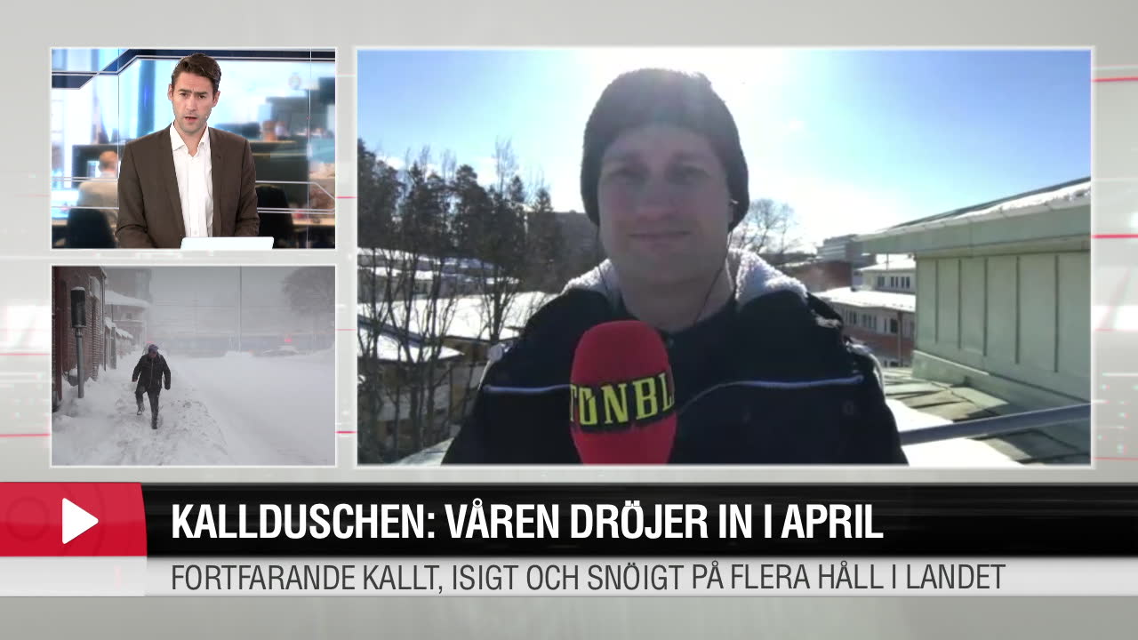 Kallduschen: Våren dröjer in i april