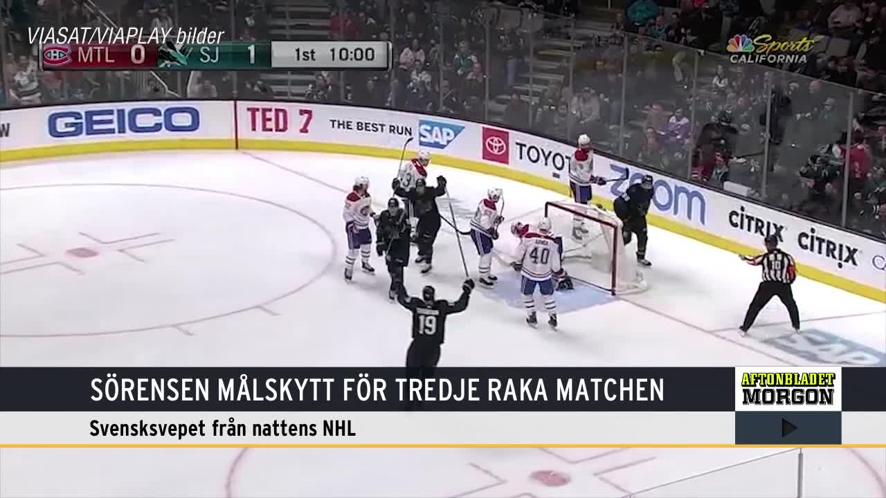 Sörensen målskytt för tredje matchen i rad