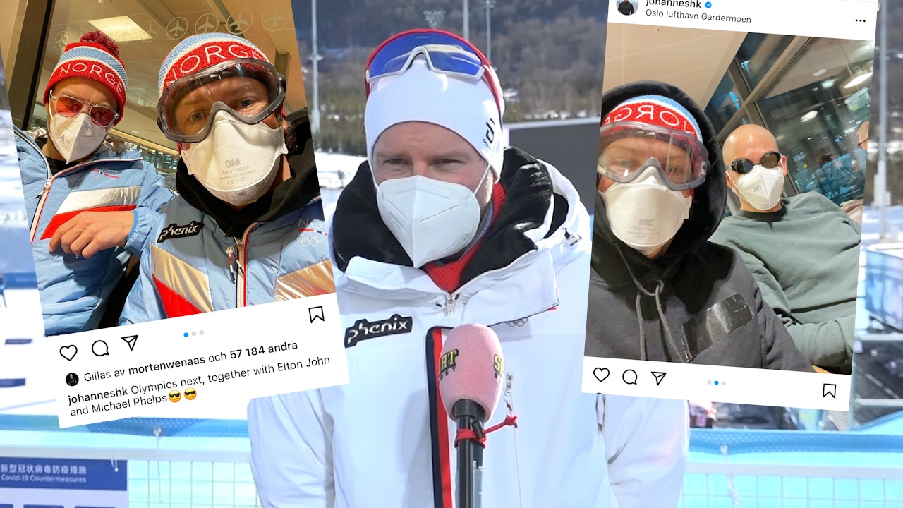Norrmännen dyker upp till OS-flyget som Elton John och Michael Phelps