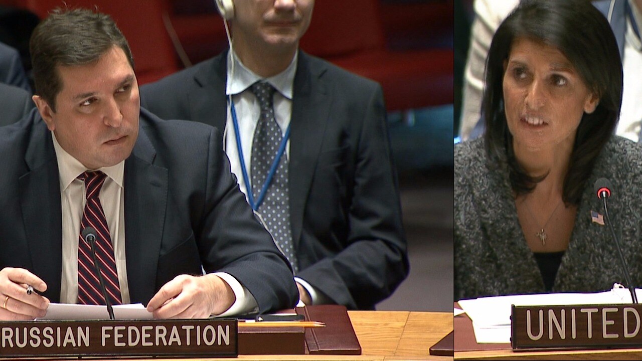 USA:s arga utspel efter Rysslands veto