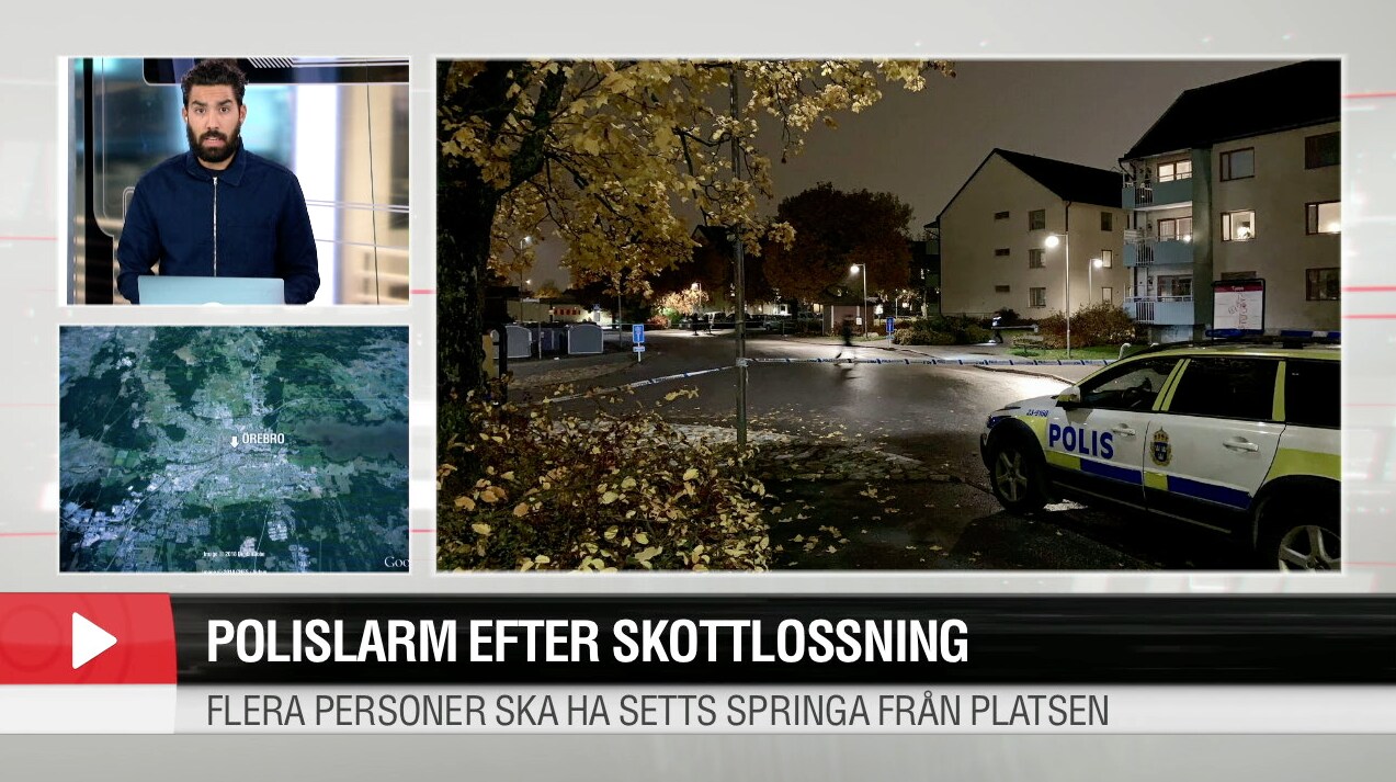 Larm om skottlossning