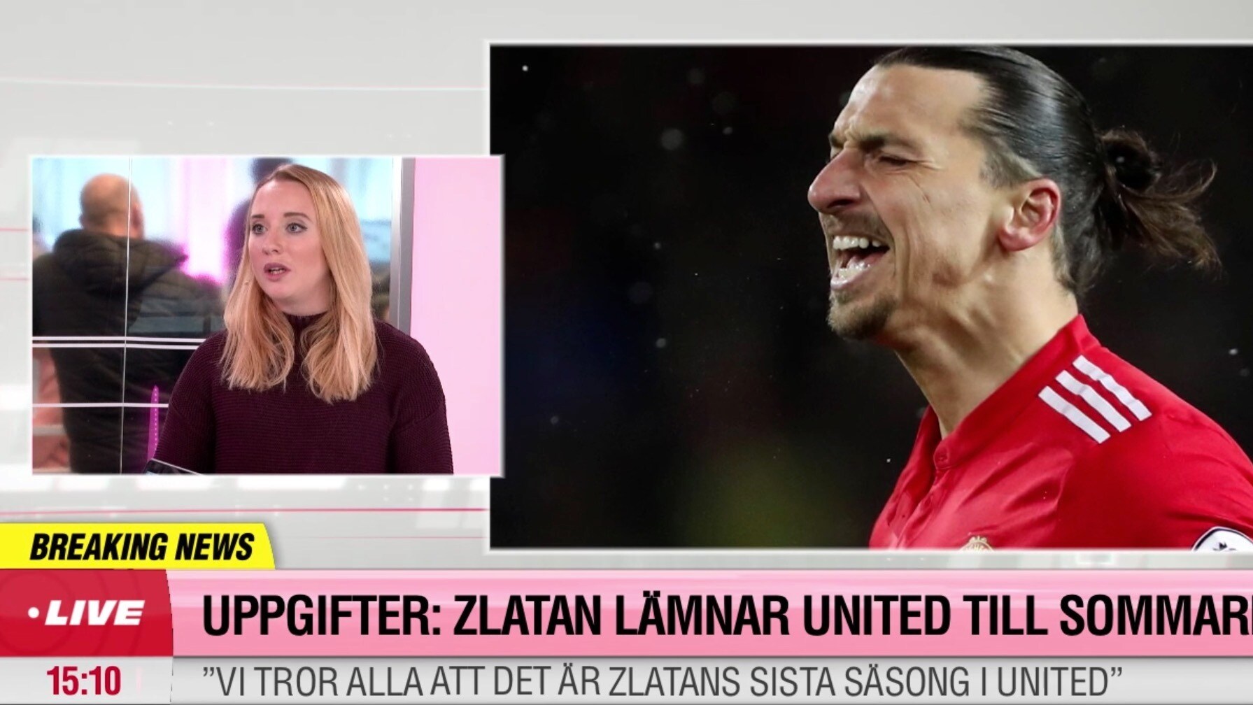 Uppgifter: Zlatan lämnar Manchester United i sommar