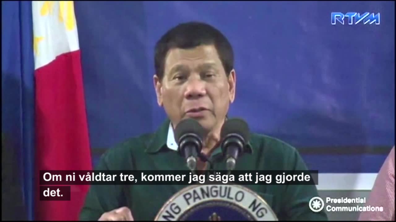 Här skämtar presidenten om våldtäkt - igen