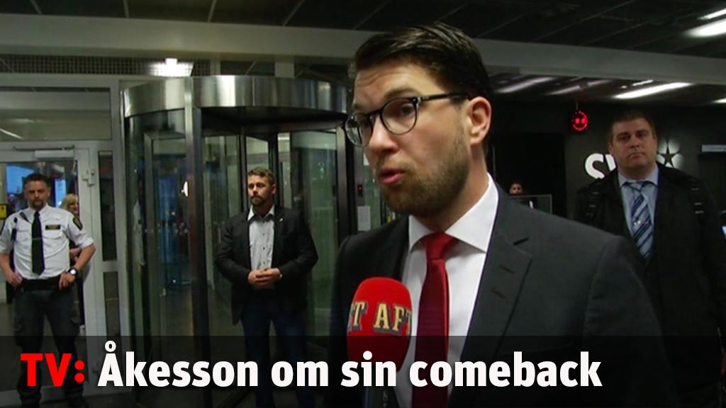 Jimmie Åkesson om sin comeback