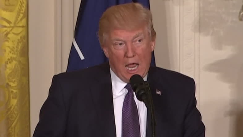 Trump möter Natos generalsekreterare i Washington