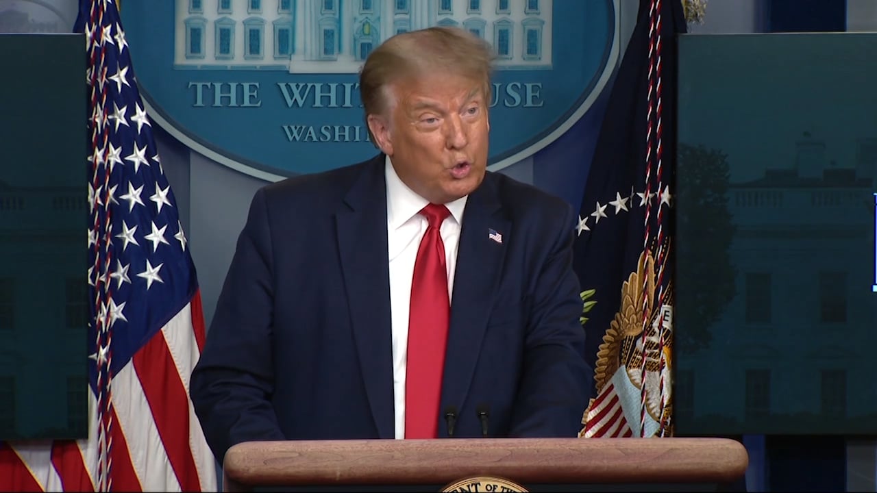 Hör Trump: "En permanent "lockdown" är inte hållbar"