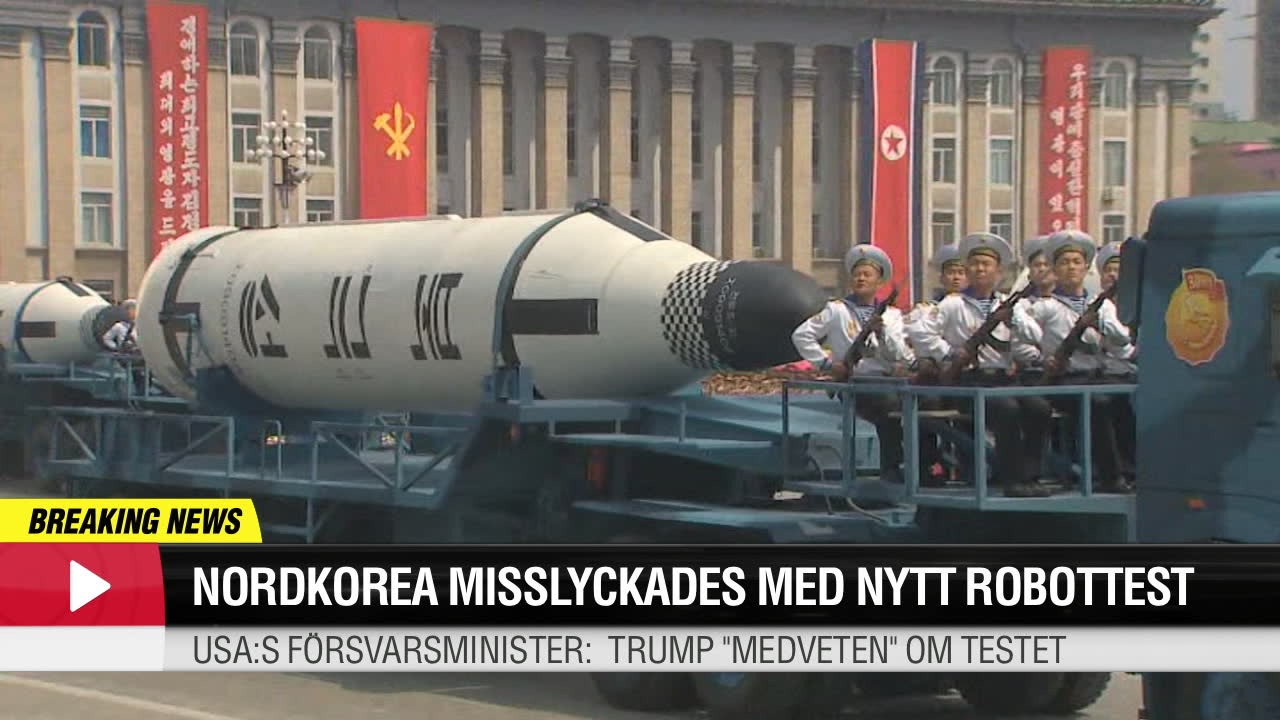 Nordkorea misslyckades med nytt robottest