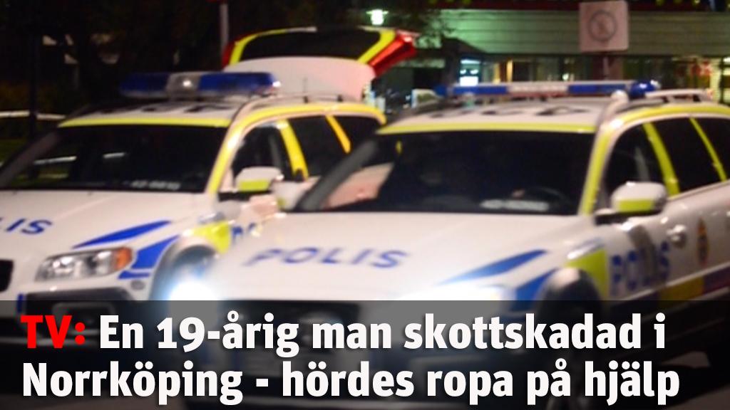 Ung man skjuten i Norrköping