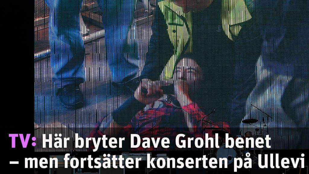 Bryter benet – men fortsätter konserten inför lyriskt Ullevi