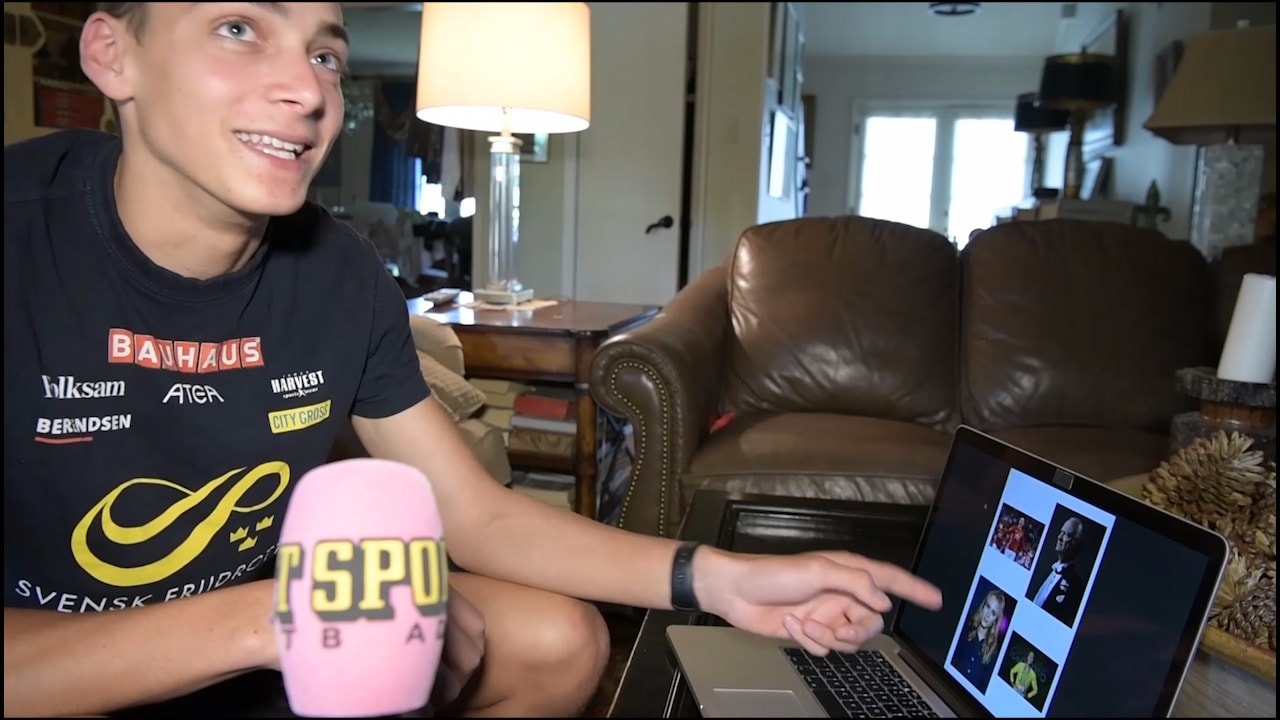 Här testas Duplantis kunskaper om Sverige