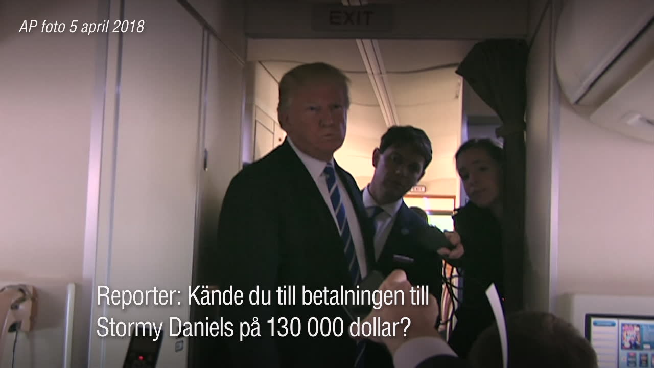 Här förnekar Trump betalningen