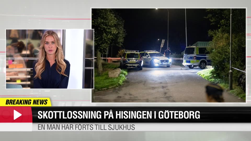 Skottlossning på Hisingen i Göteborg