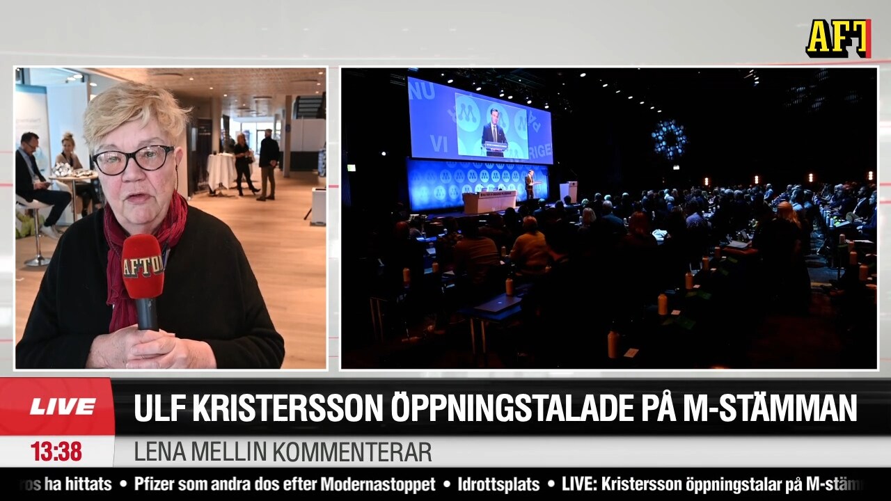 Hör Lena Mellin om Ulf Kristerssons (M) öppningstal på M-stämman