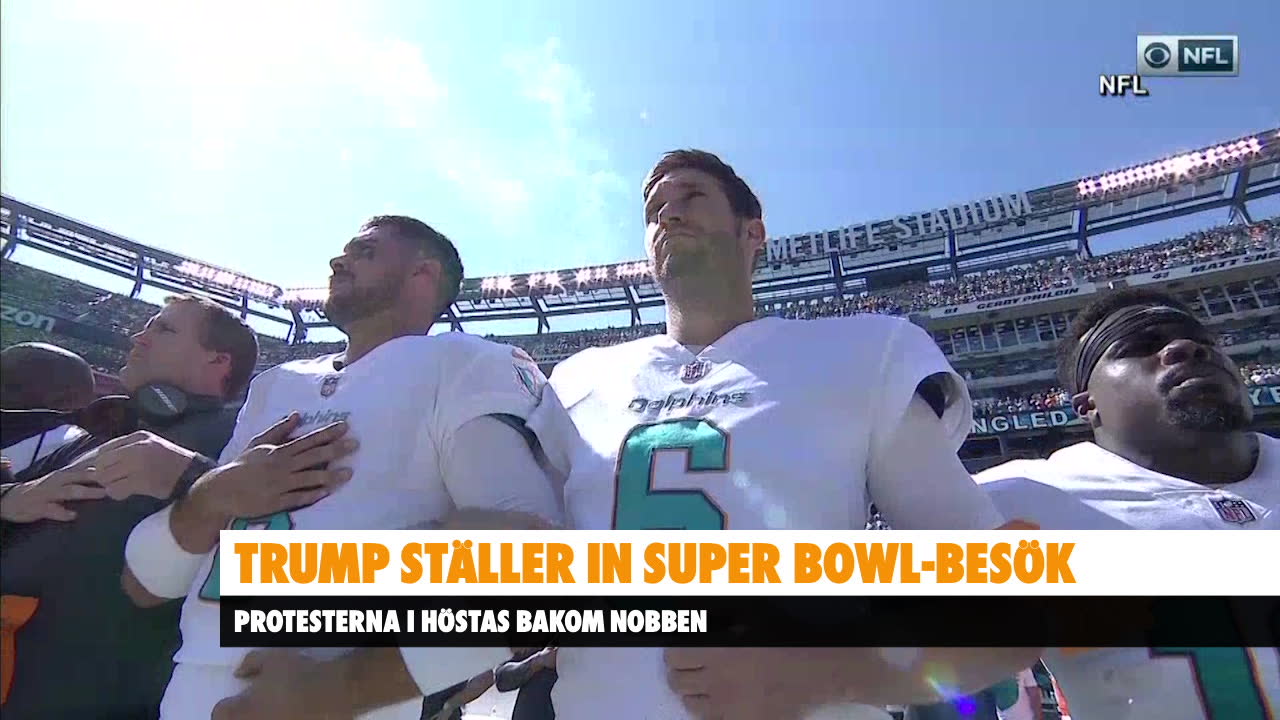 Trump ställer in Super Bowl-vinnarnas besök i Vita Huset