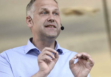 Jonas Sjöstedt talar i Almedalen