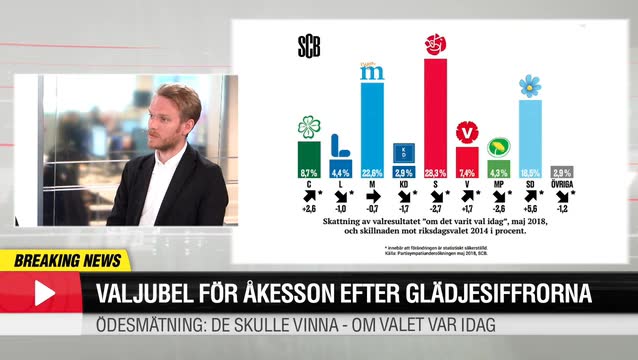 Valjubel för Åkesson efter glädjesiffrorna