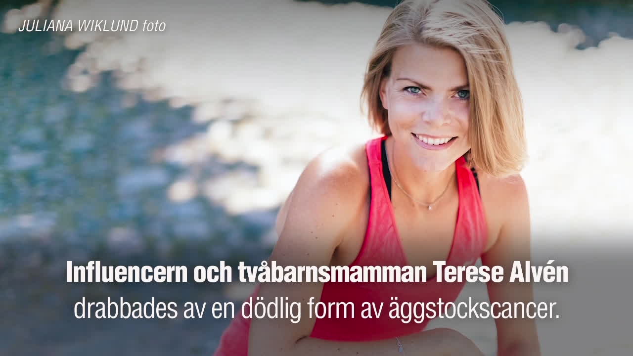 Terese Alvén har somnat in – tog farväl av familjen