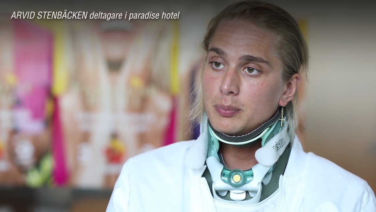 "Paradise hotel"-deltagaren i rullstol: "Hade änglavakt"