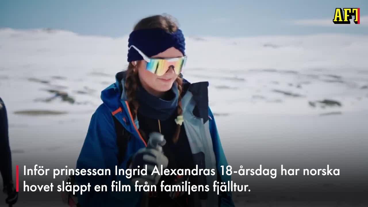 Se norska kungahusets häftiga skidfilm