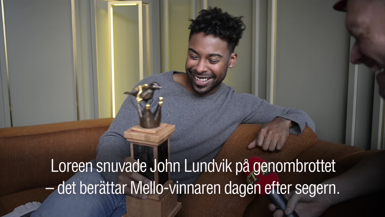 Loreen tog hans plats i Mello – John Lundvik berättar efter segern