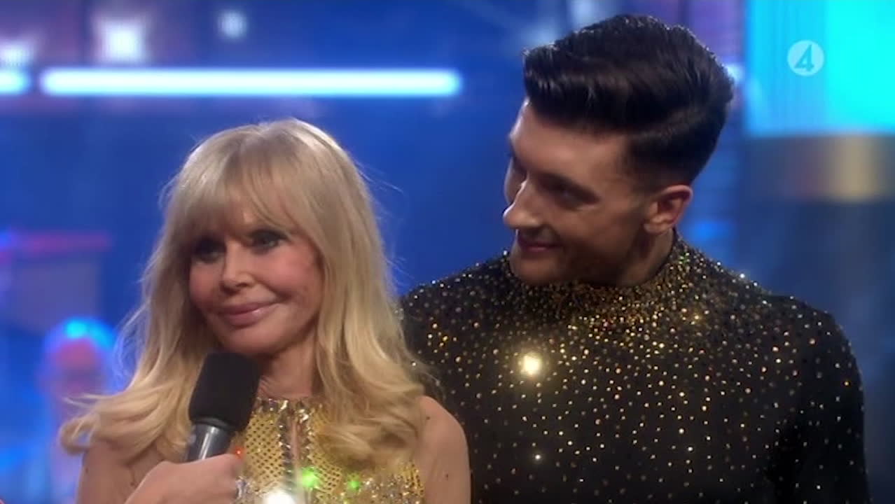 Britt Ekland flydde ”Let’s dance” – efter förlusten