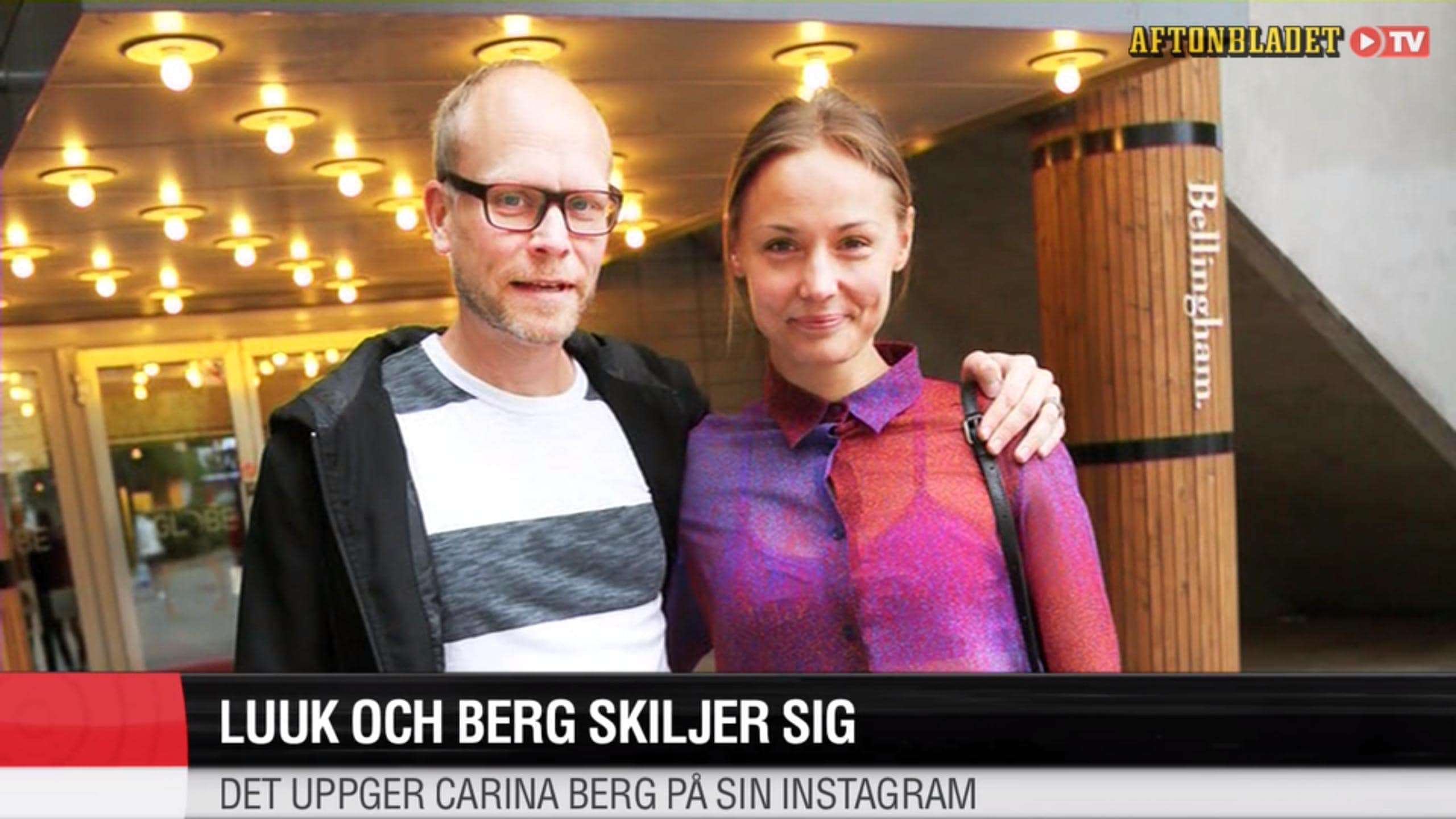 Carina Berg och Kristian Luuk skiljer sig