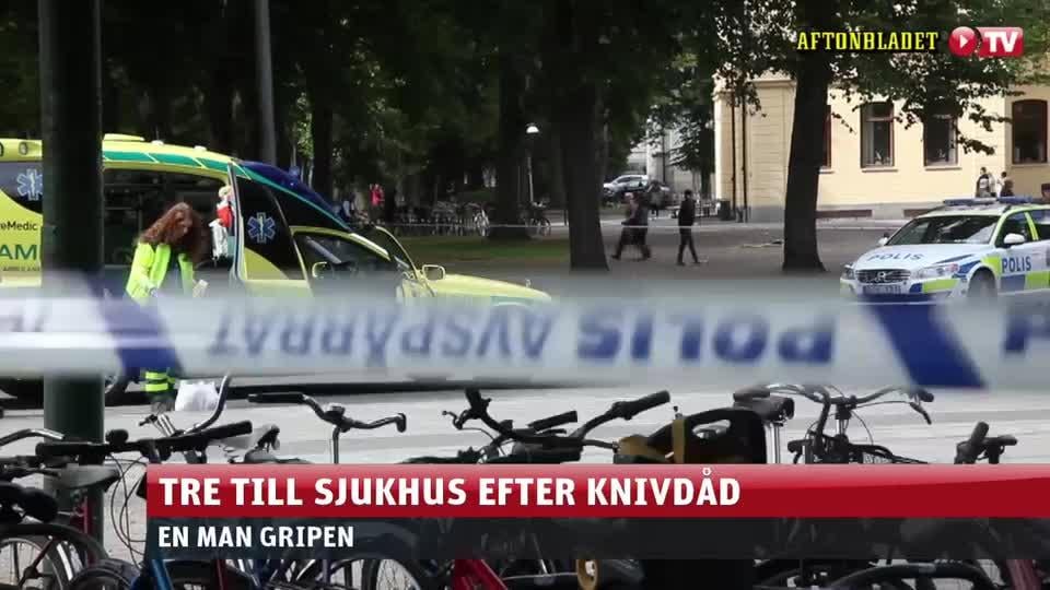 Tre personer skadade efter knivdåd i Norrköping