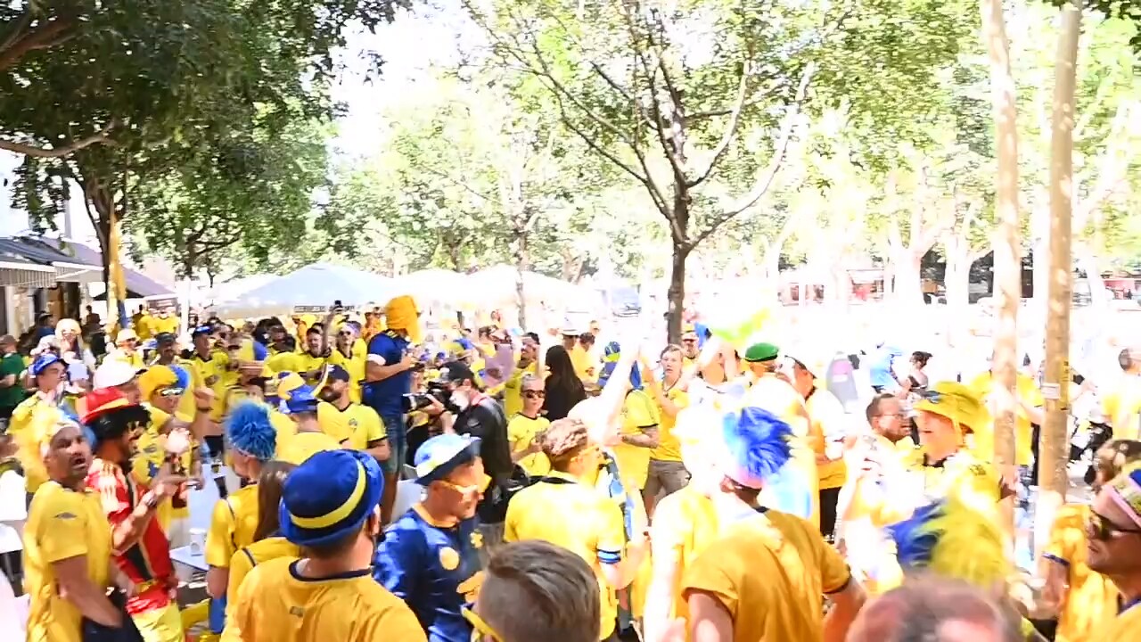 Svenska fansen på plats i Sevilla