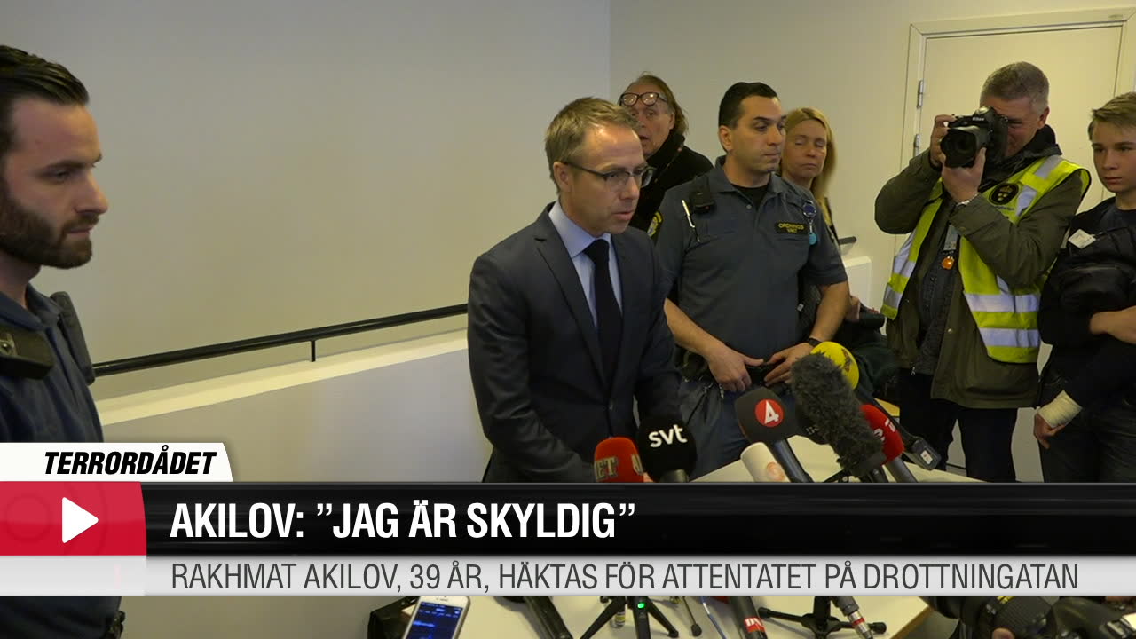 "Den misstänkte är på sannolika skäl misstänkt för terroristbrott i Stockholm"