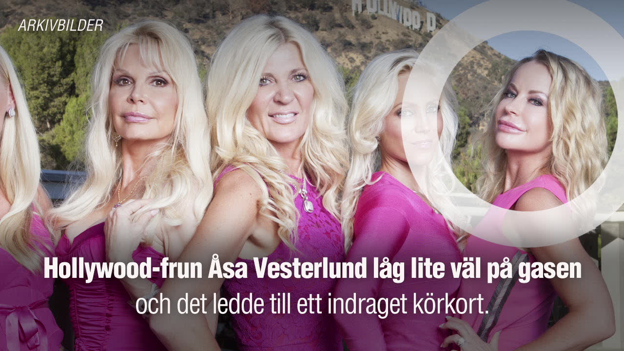 Åsa Vesterlund av med körkortet: "Var kissnödig"