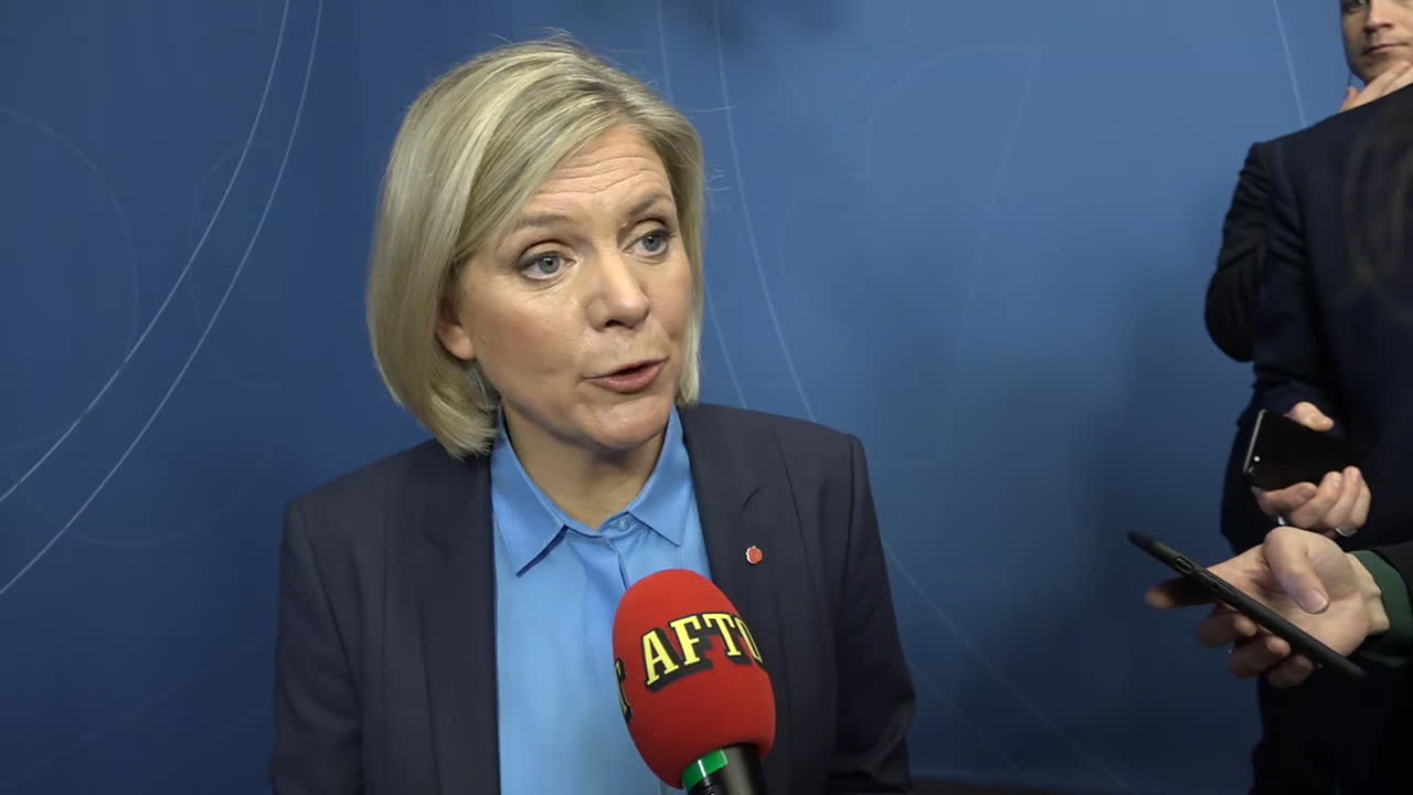 Magdalena Andersson: Stora överskott går till flyktingmottagande