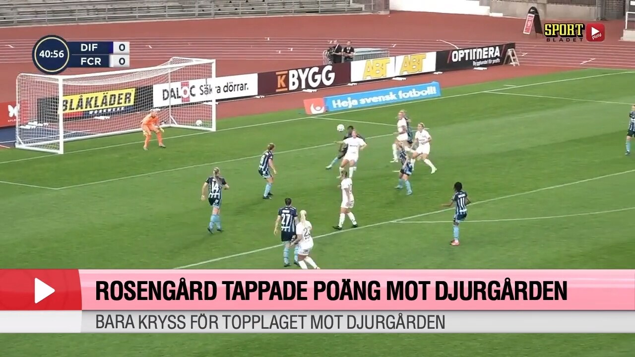 Rosengård tappade poäng mot Djurgården