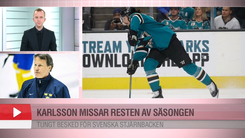 Säsongen över för Erik Karlsson