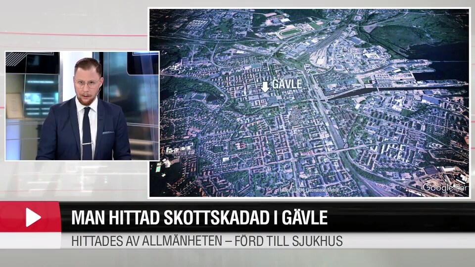 Man hittad skottskadad i Gävle