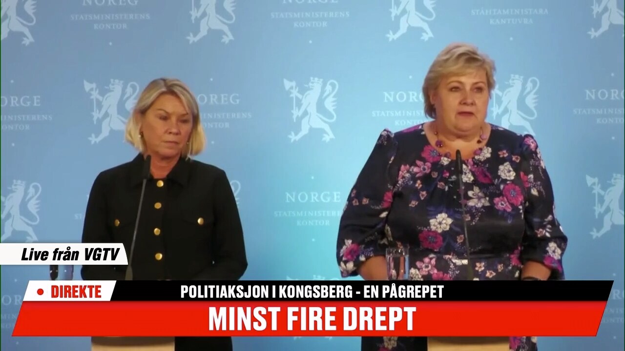 Erna Solberg: ”Jag förstår att många är rädda”