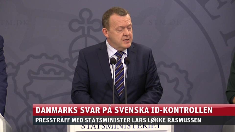 Lars Løkke Rasmussen – presskonferensen om gränskontrollerna