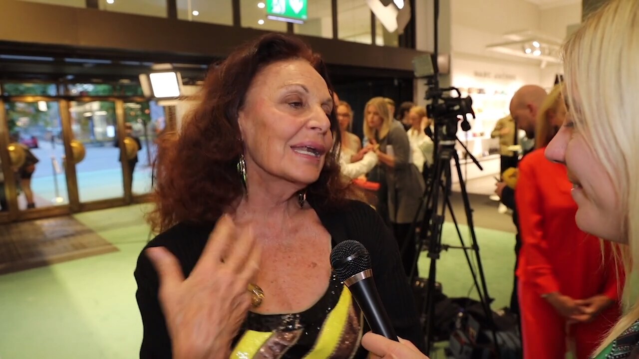 Världskända designern Diane von Fürstenberg: Sverige är synonymt med förträfflig design!
