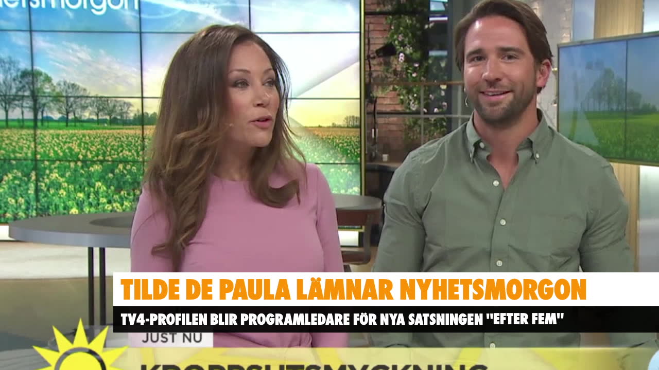 Tilde de Paula Eby lämnar Nyhetsmorgon