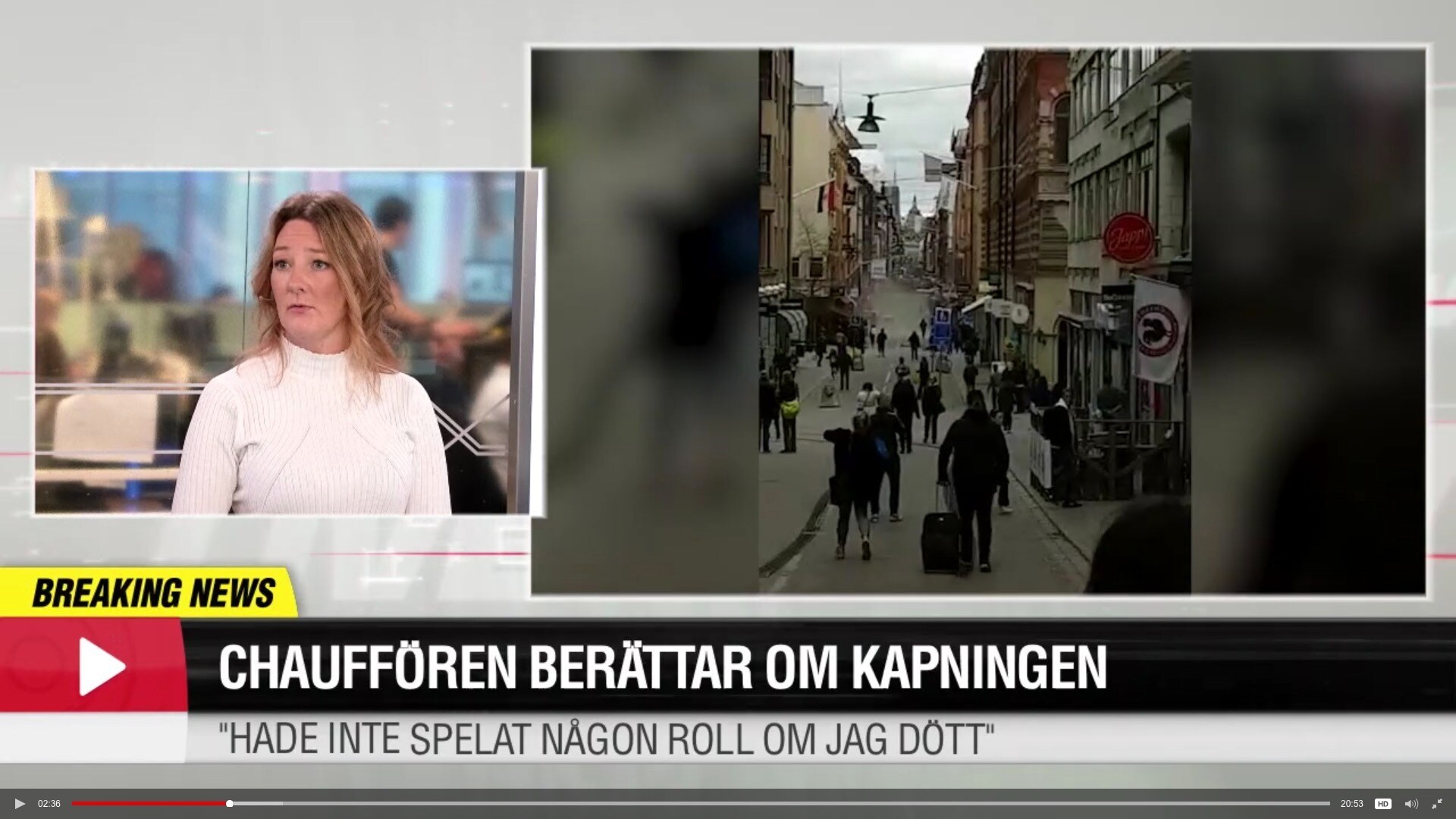 Chauffören om kapningen av lastbilen