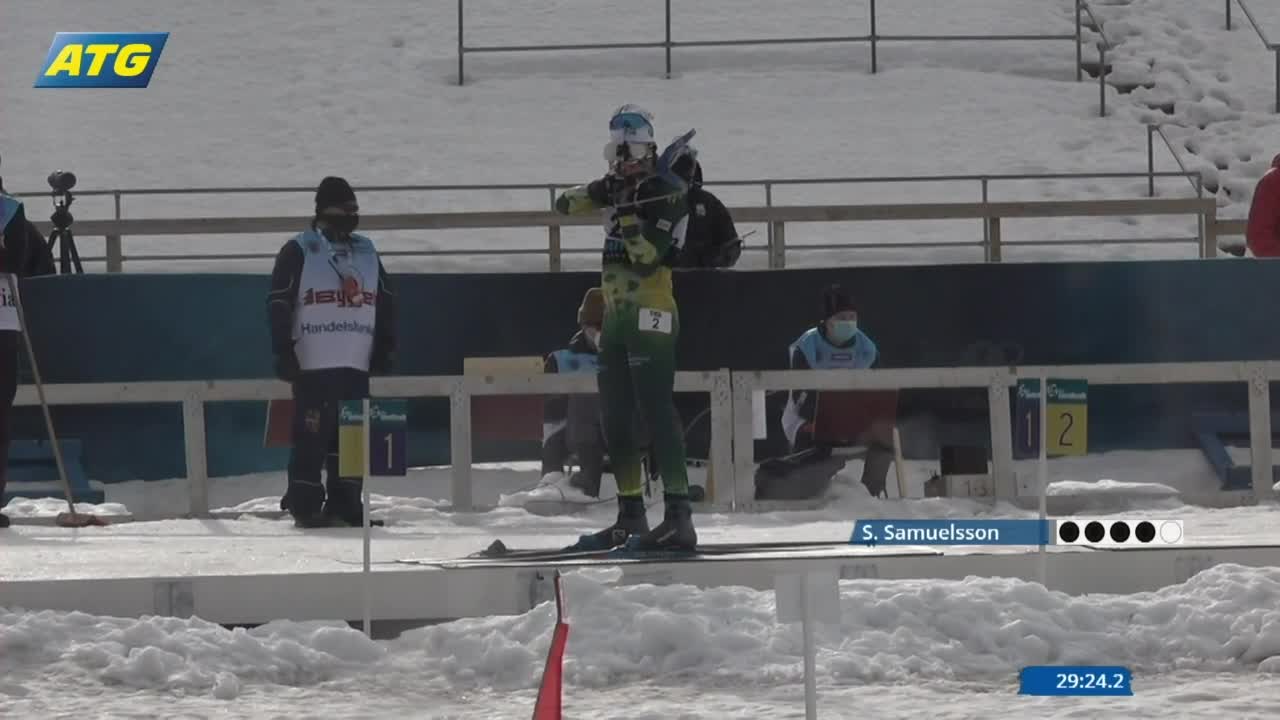 Här tar Samuelsson SM-guld i masstarten