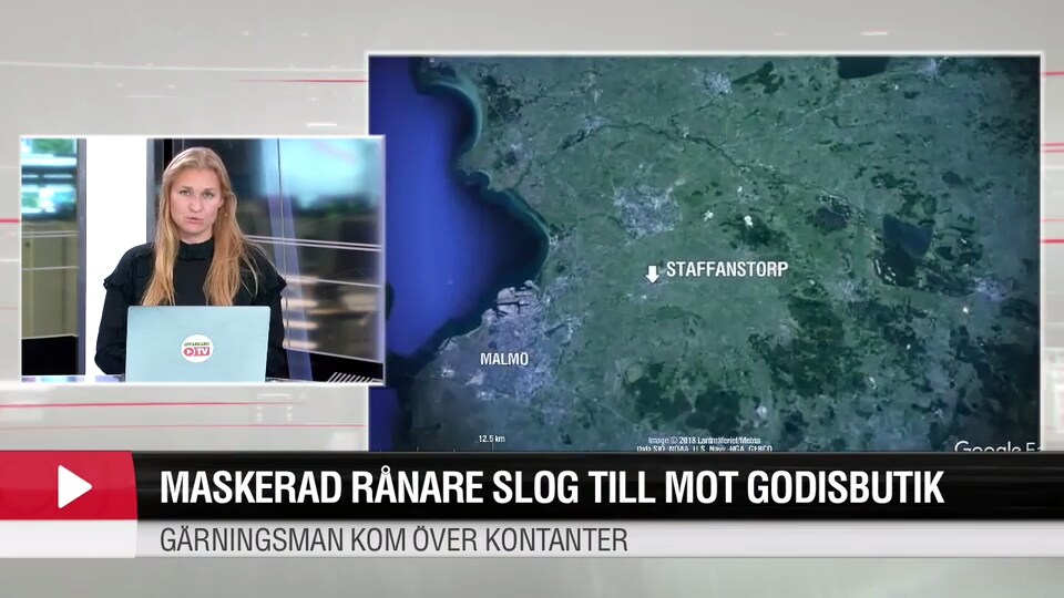 Maskerad rånare slog till mot godisbutik
