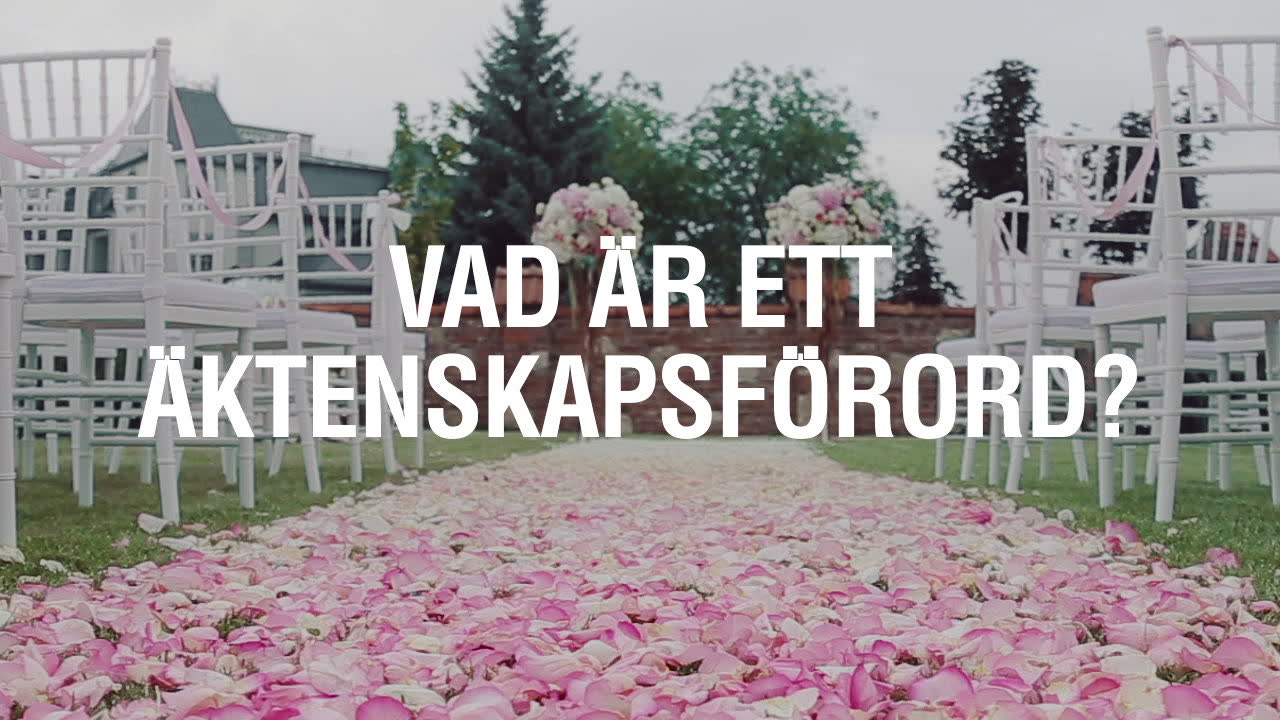 Så här funkar ett äktenskapsförord