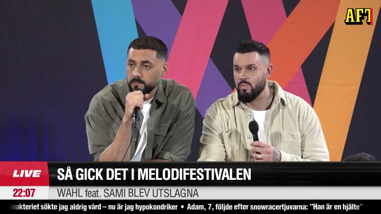 WAHL och SAMI: "Är inte klara med melodifestivalen"