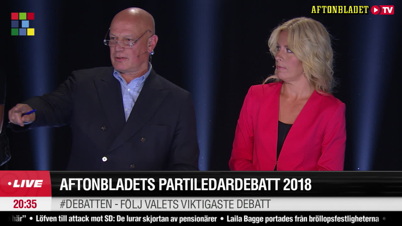 Förvirring under debatten - kolbit eller fjärrkontroll?