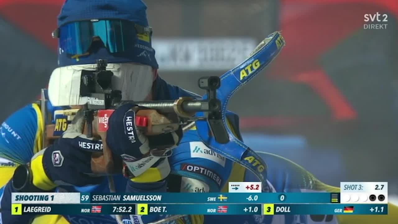 Samuelsson sexa – trots fullt skytte