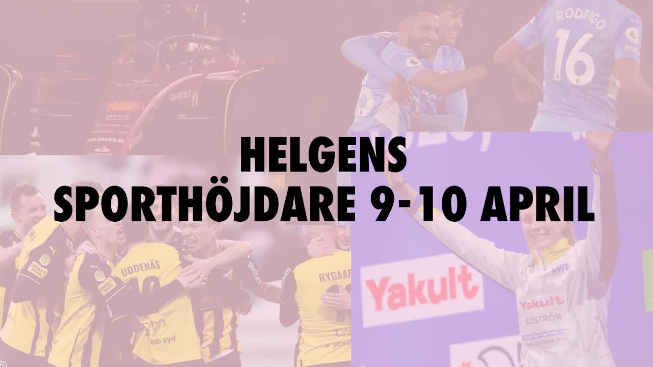 Helgens sporthöjdare 9-10 april