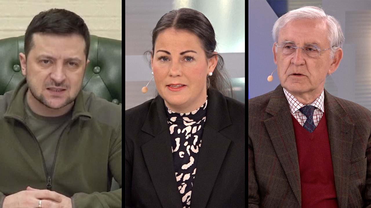 Krigsrapporten 8 mars - generalmajor Karlis Neretnieks i studion