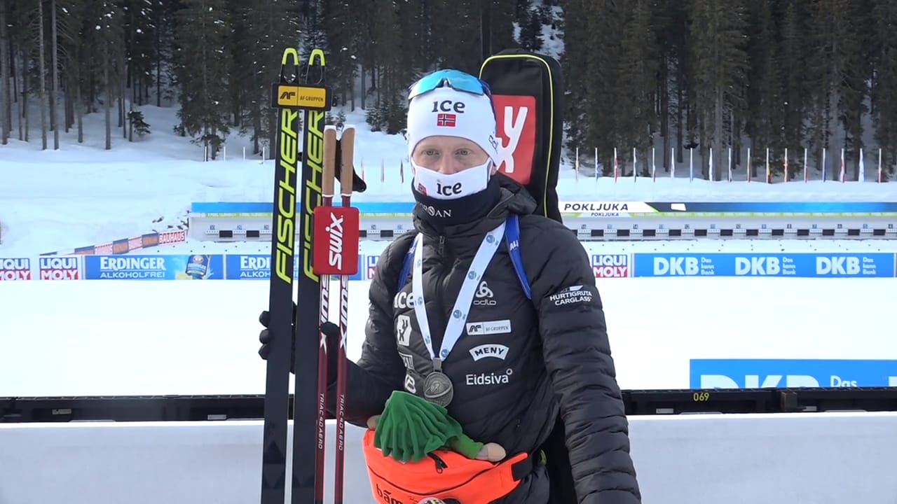 Johannes Thingnes Bö om silvermedaljen