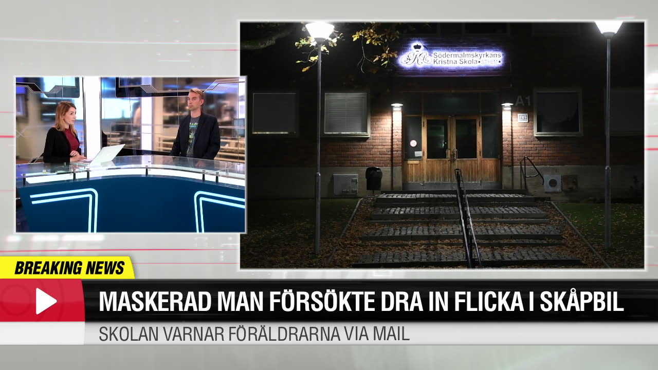 Maskerad man försökte dra in flicka i skåpbil