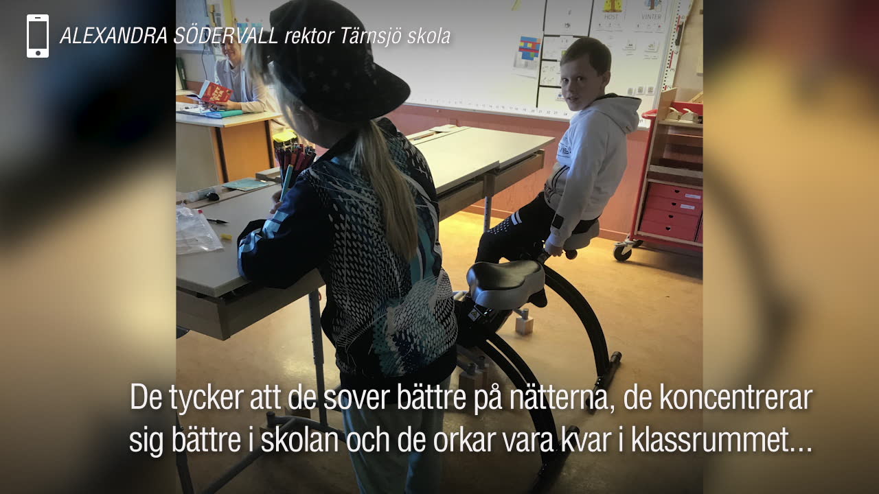 Här är skolan där eleverna cyklar samtidigt som de räknar matte